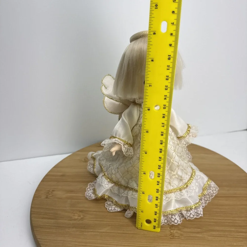 Vintage Enesco Precious Moments Angel Doll Christmas Tree Topper Holiday 1990